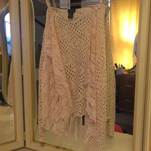Lace boho shaw sleeveless xs